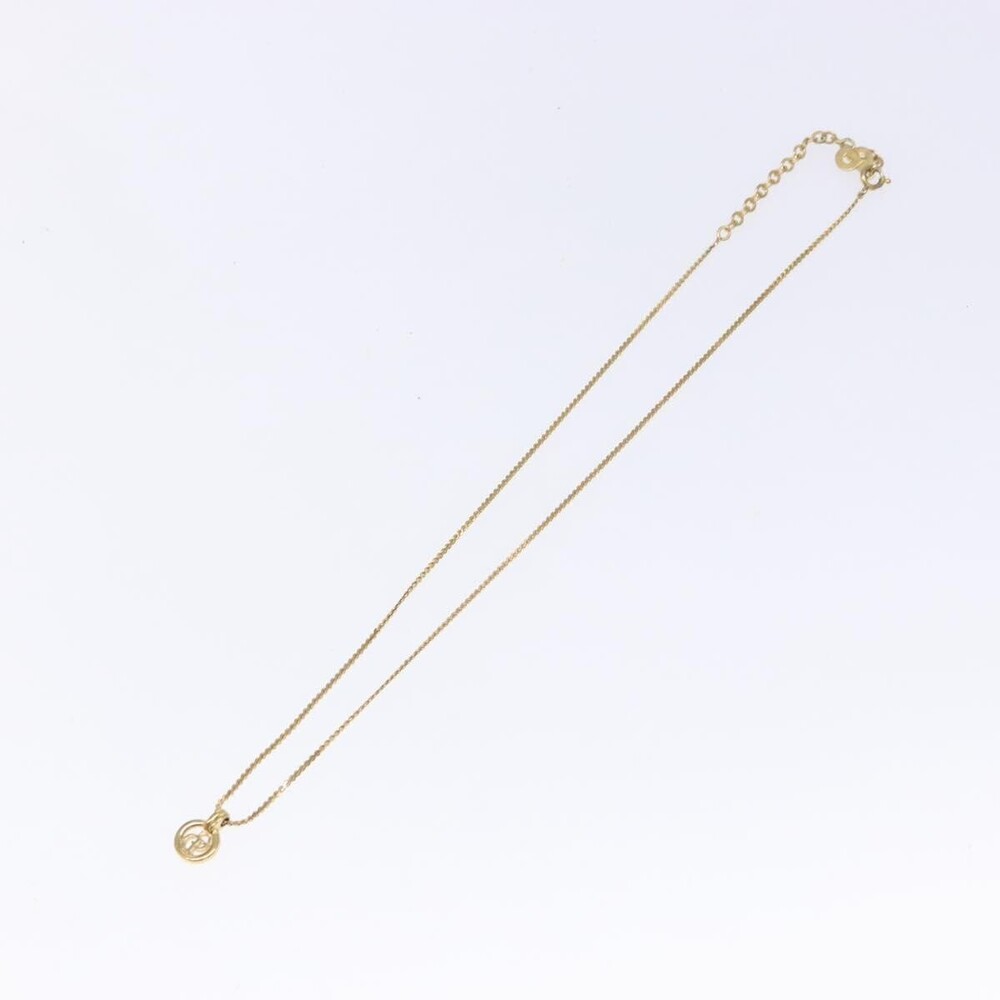 Christian Dior CD Round Pendant Metal
